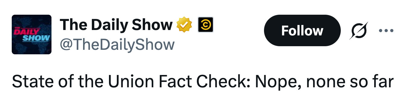 The Daily Show tweet lyder: 