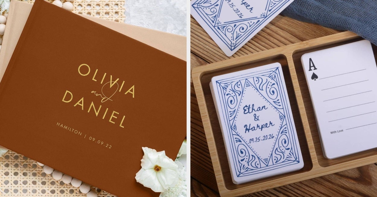 23 Wedding Guest Books You'll Actually Want To Look Back On