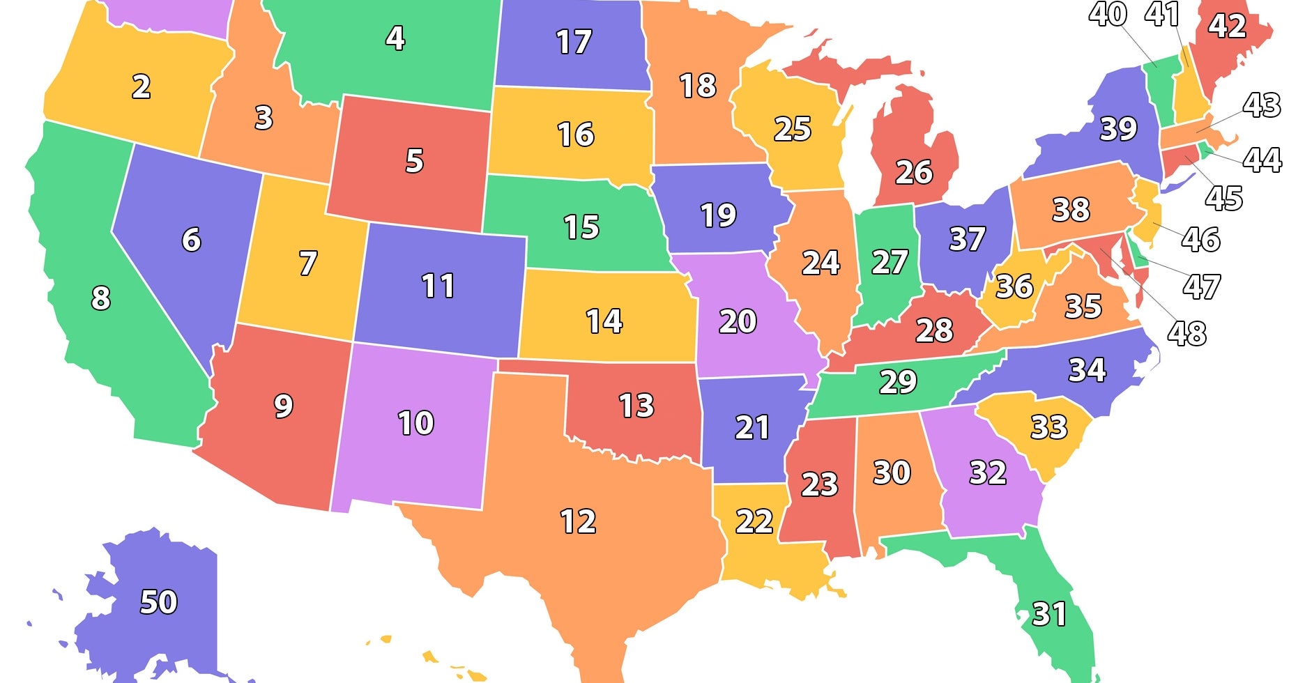 Most Americans Can't Get 20% On This Map Quiz Of The United States — Can You?