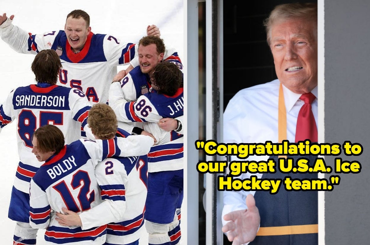 "Corniest Sh—t Ever": The Internet Is Cringing At The Embarrassing Meal Served To The US Men's Hockey Team At The White House