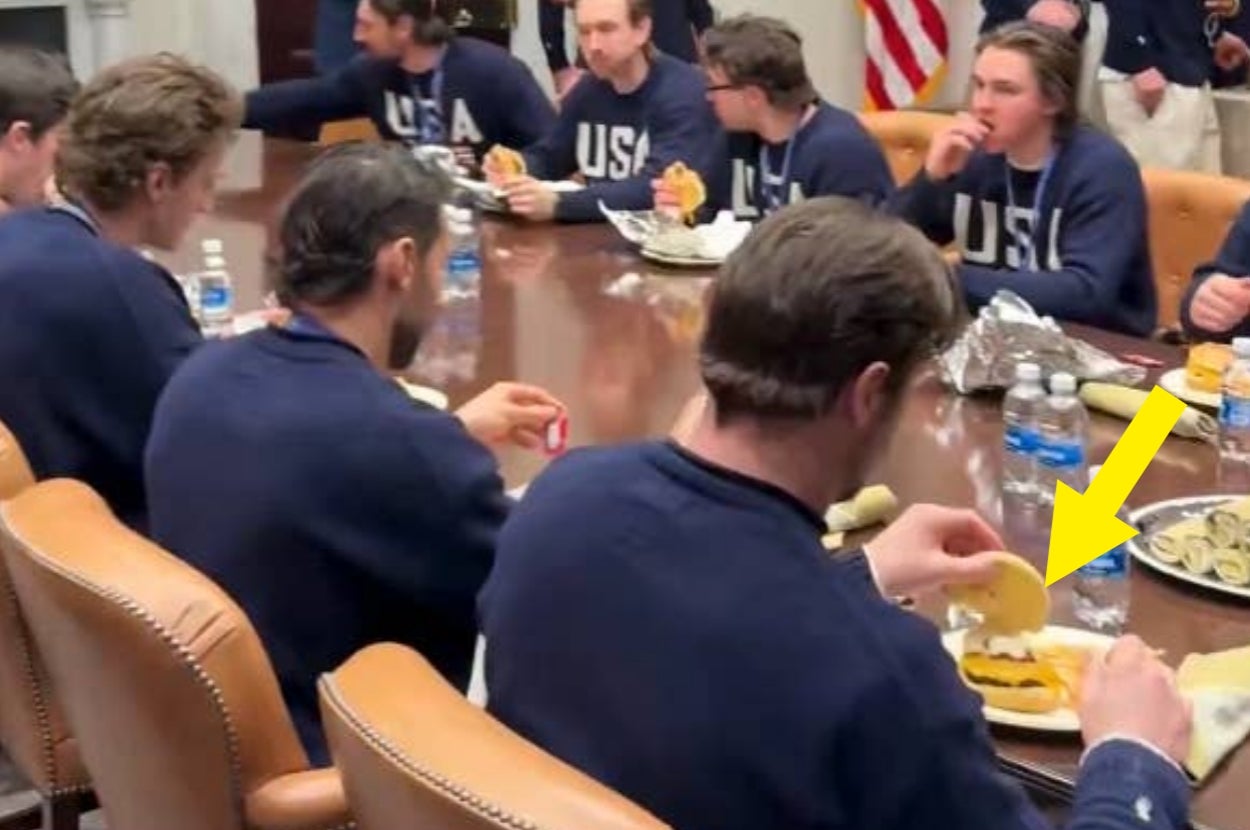 WHOA. People Are Not Going Easy On The US Men's Ice Hockey Team And Their Viral Fast Food Meal At The White House