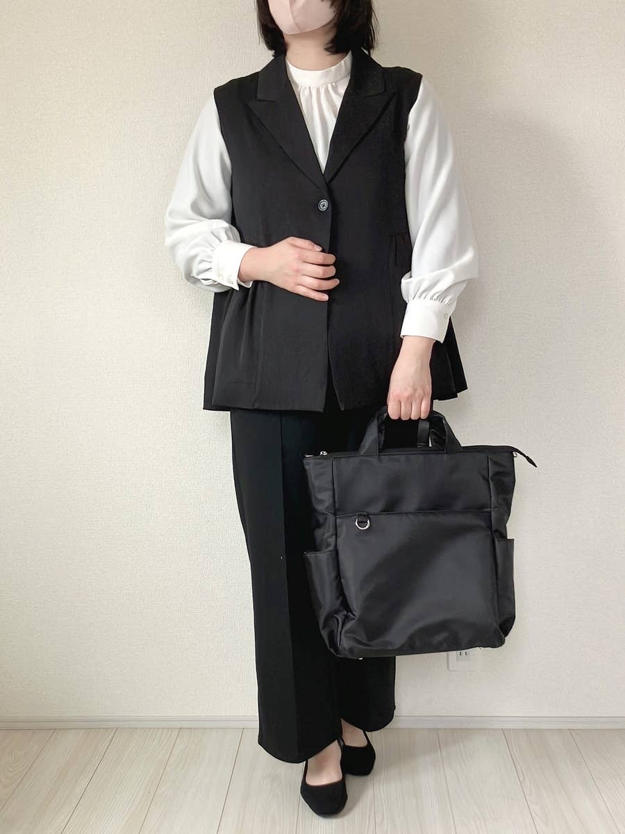 ワークマン しごできカバン 撥水防汚2WAYトートバッグ 新品 ネイビー 
