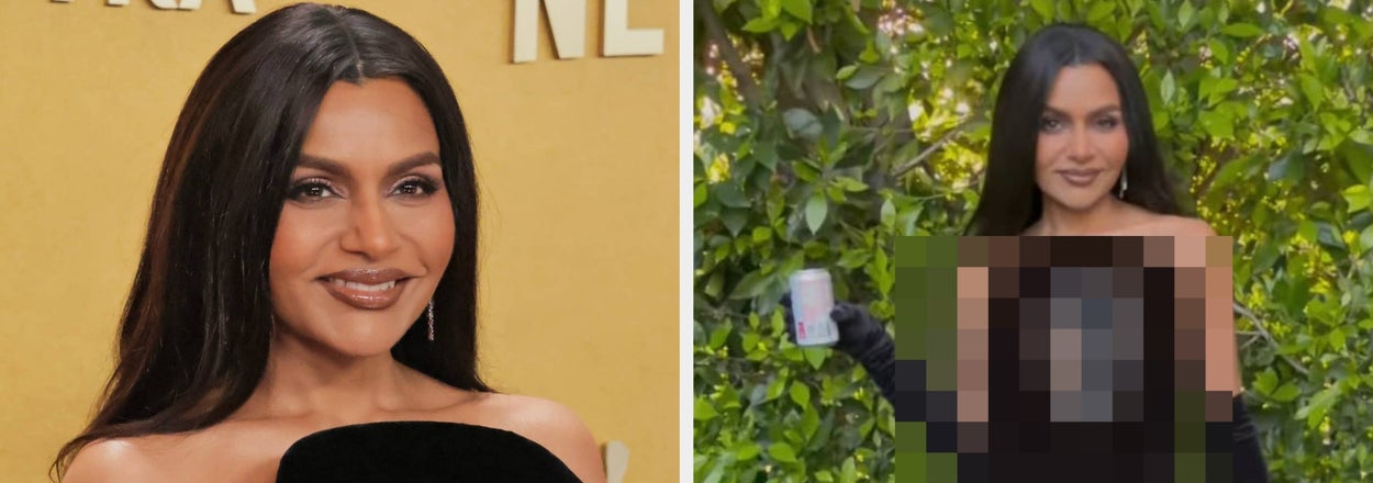 Mindy Kaling Wore Her Most Daring Look To Date With A Sheer Dress For The Actor Awards