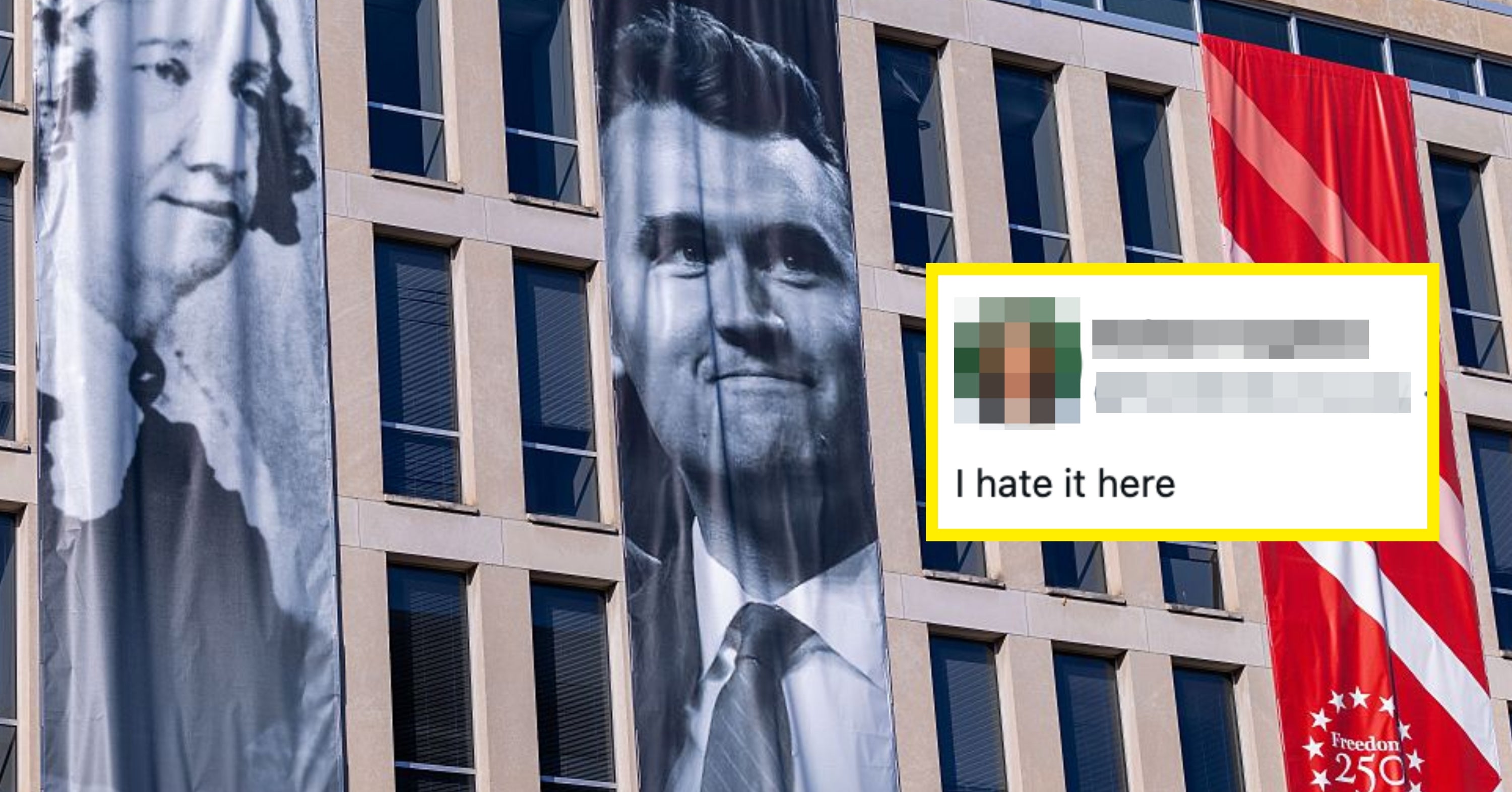 Everyone Is Saying The Same Thing About This New Banner On The Department Of Education Building