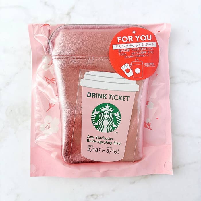 スタバの「ミニポーチギフト」はドリンクチケット付き！限定