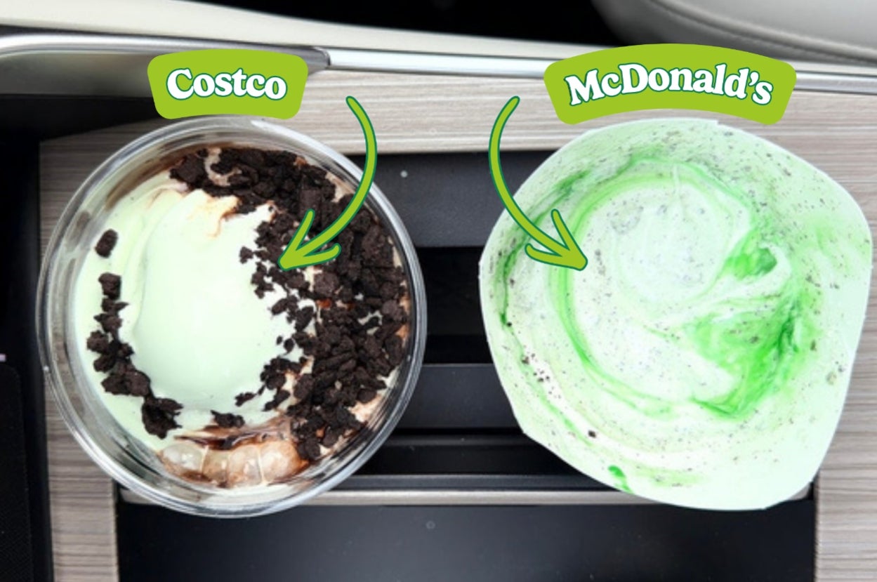 Costco's New Mint Sundae Vs McDonald's Shamrock Shake