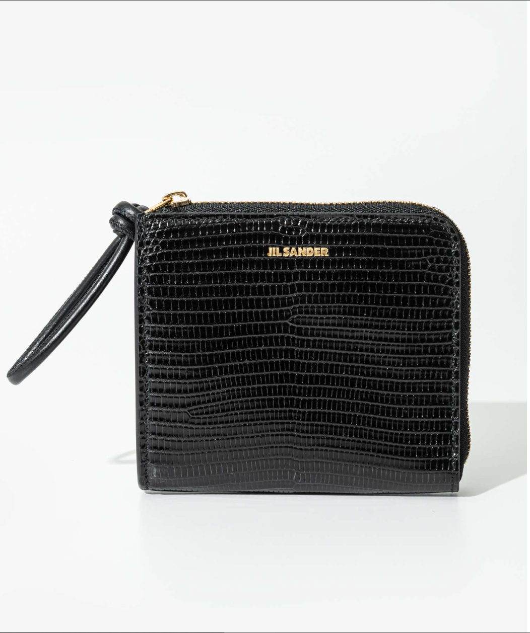 JIL SANDER（ジル サンダー）のロゴがある、スタイリッシュなレザーウォレット。