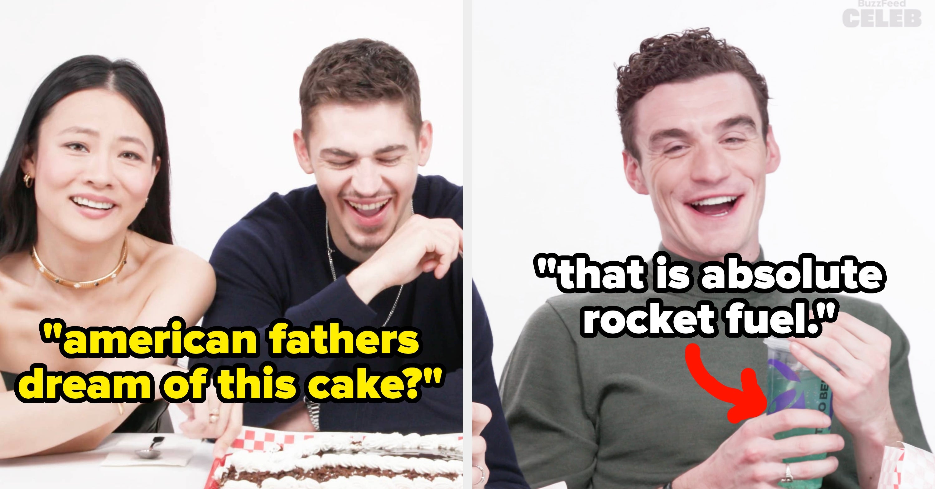 Hero Fiennes Tiffin And The Cast Of "Young Sherlock" Chaotically React To Trying A Bunch Of American Fast Food