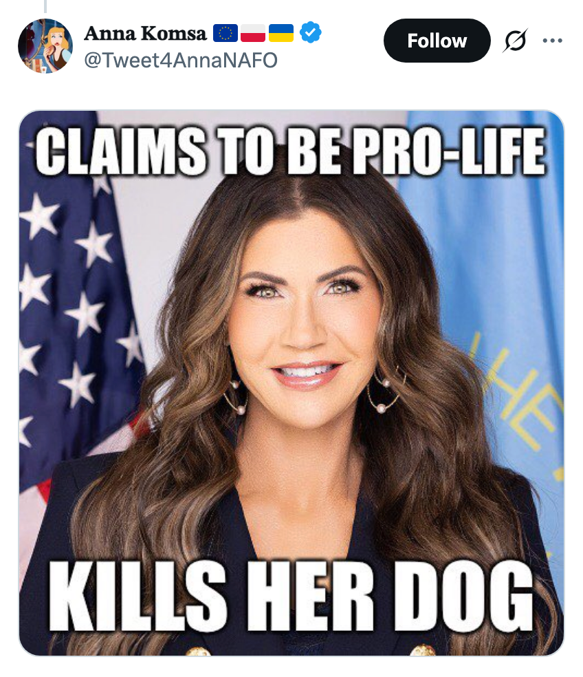 Text representation with a header astir a contradiction betwixt someone's pro-life stance and their alleged enactment involving a dog
