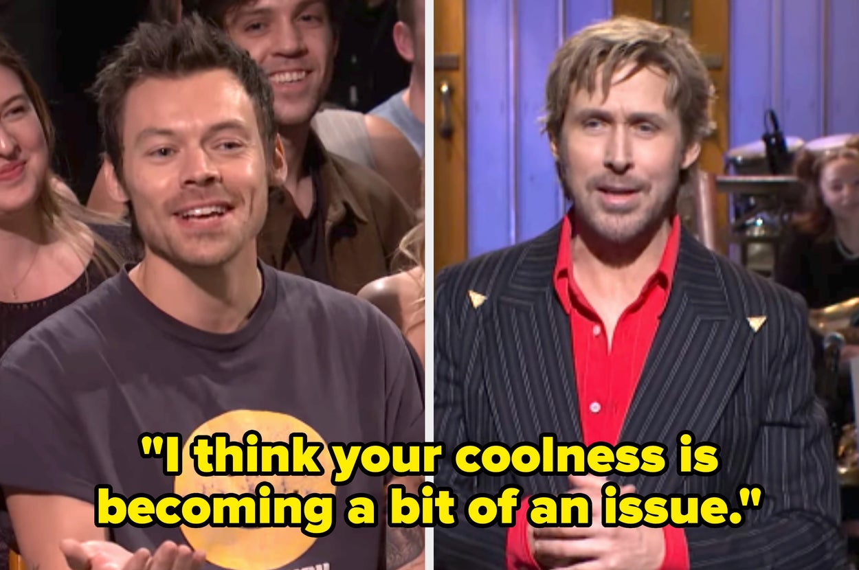 Harry Styles Randomly Appeared In The Crowd During Ryan Gosling’s "SNL" Monologue, And People Can’t Get Over It