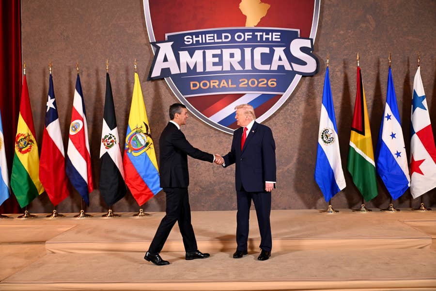 See Donald Trump's Handshake With Paraguay's President
