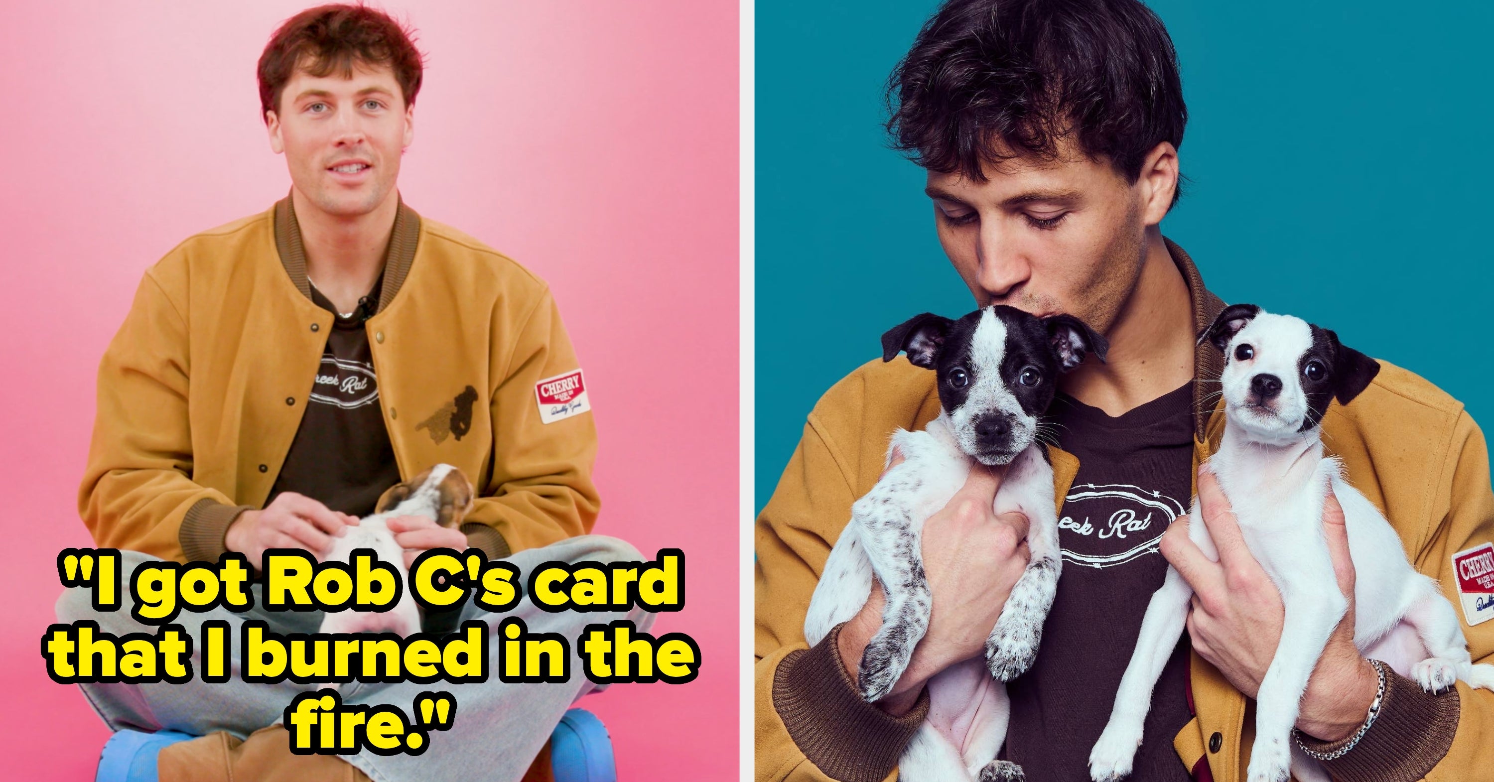 Rob Rausch Reveals What He Took From "The Traitors" Set, If He'd Ever Do "DWTS," And More While Playing With Puppies