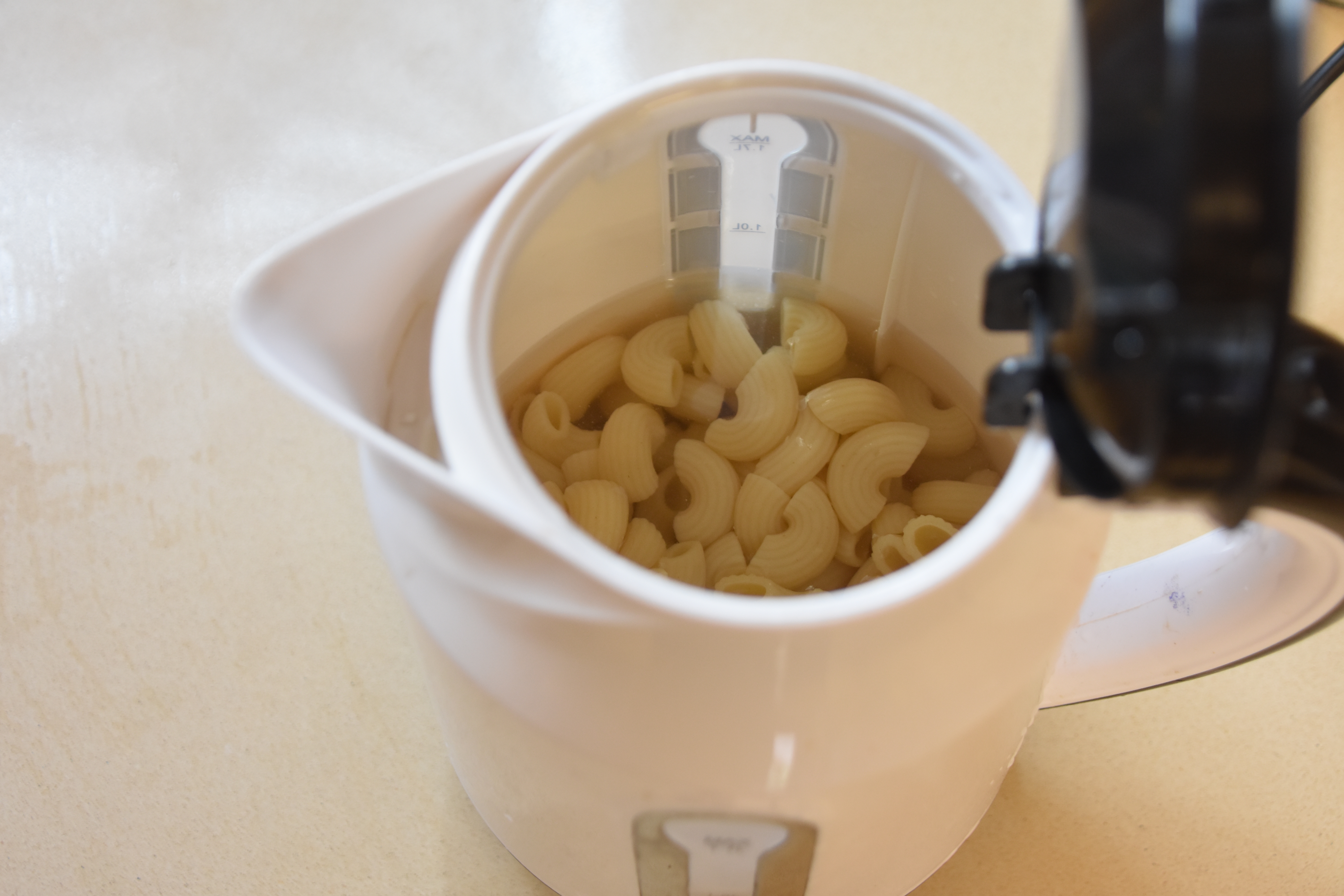 Cooked pasta wrong  an electrical  kettle