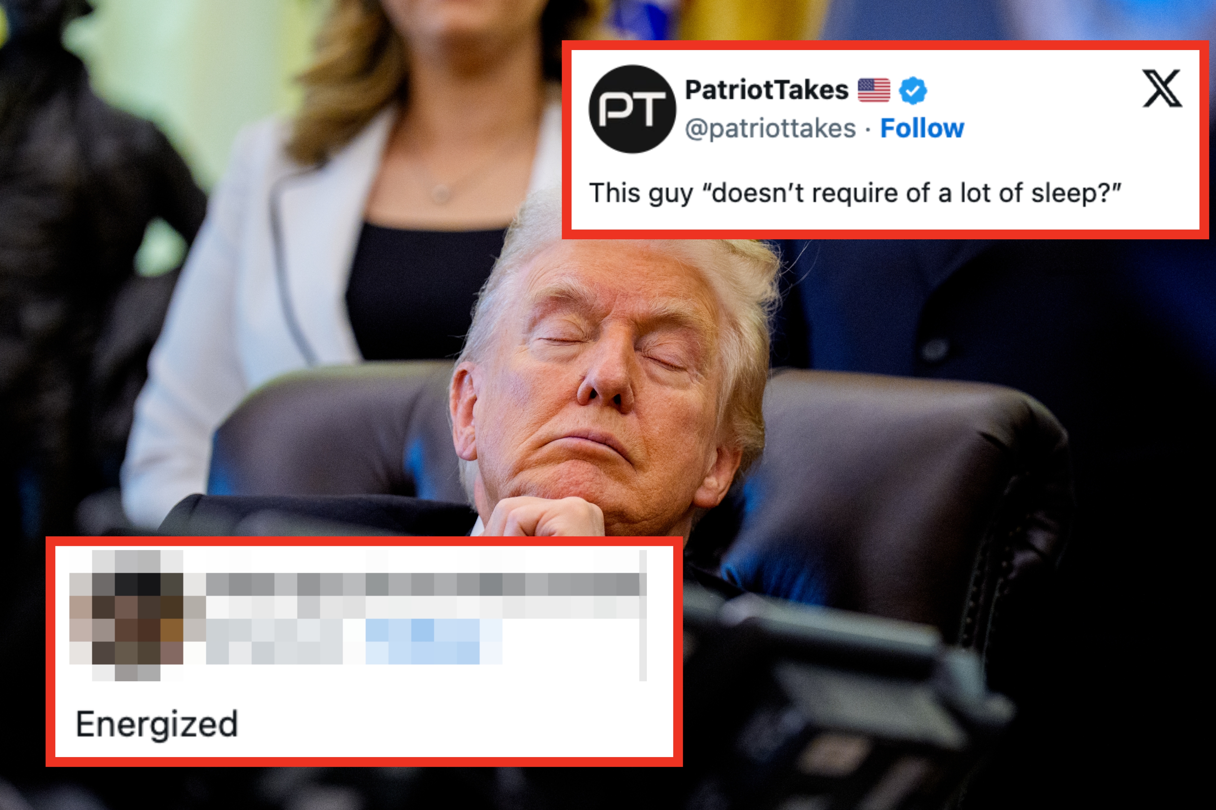 Person sitting astatine  a table  with eyes closed, appearing thoughtful, with different  idiosyncratic   lasting  successful  the background