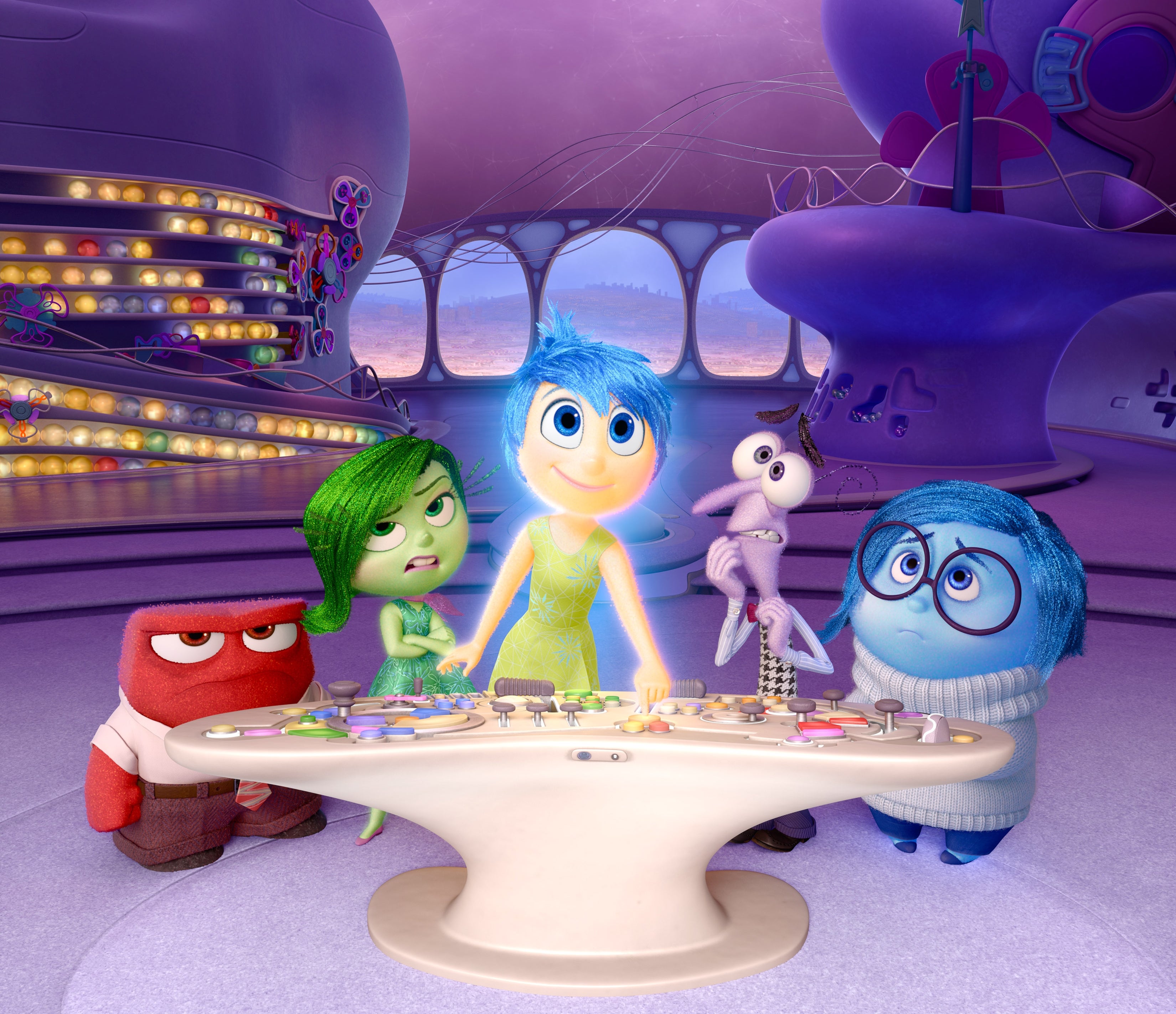  anger, disgust, joy, fear, and sadness