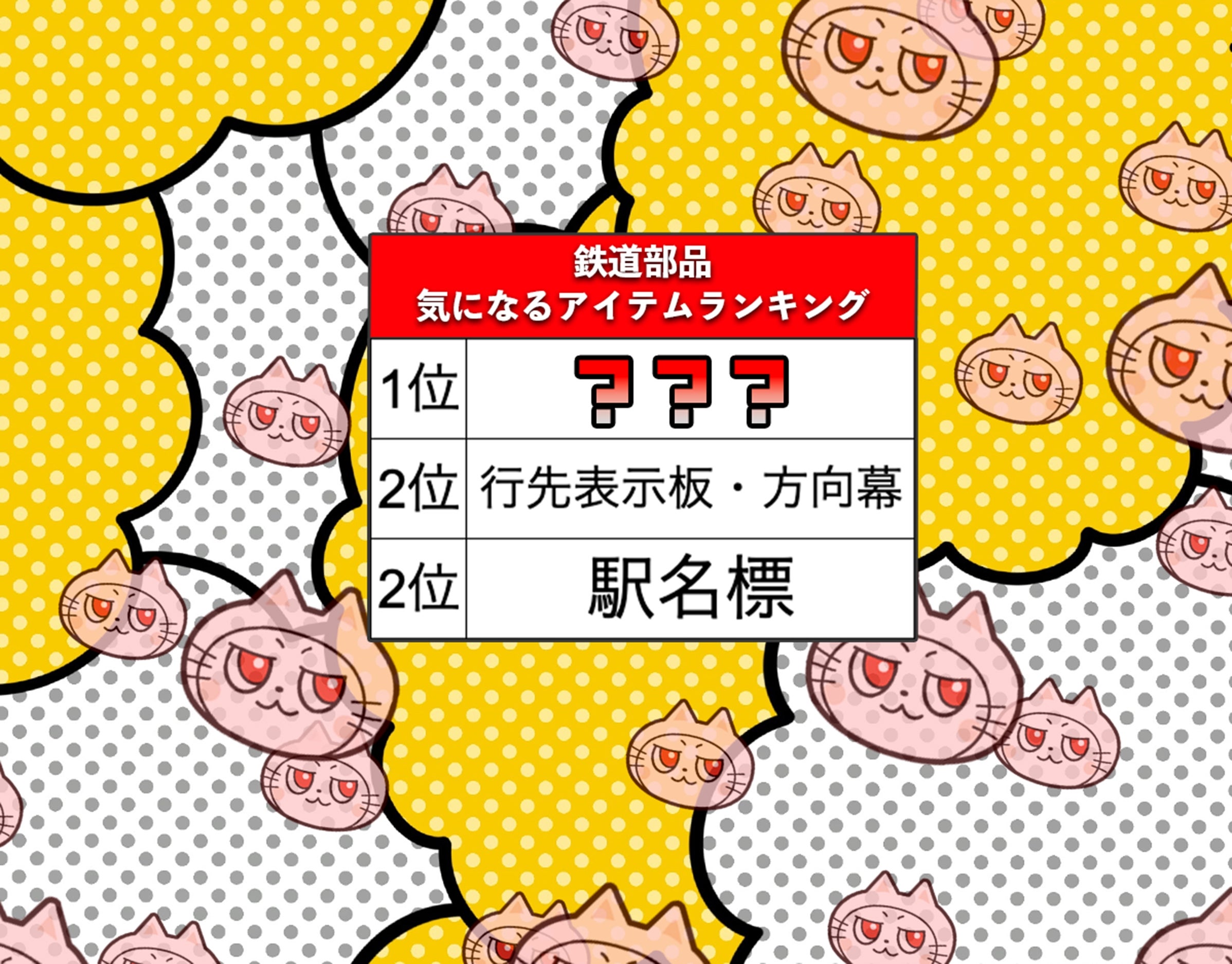 欲しい鉄道部品】「駅名標」「行先表示板」を抑えて1位となったのは