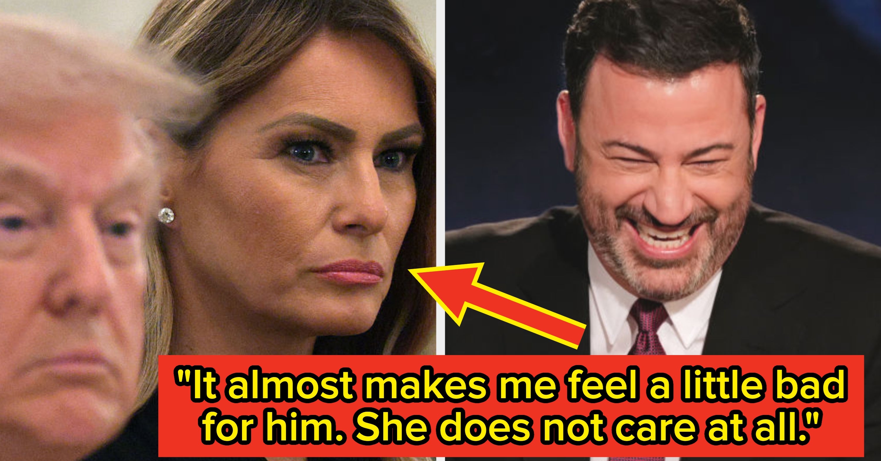 "She Does Not Care At All": Jimmy Kimmel Could Not Stop Laughing At Trump's Cringey Phone Call With Melania