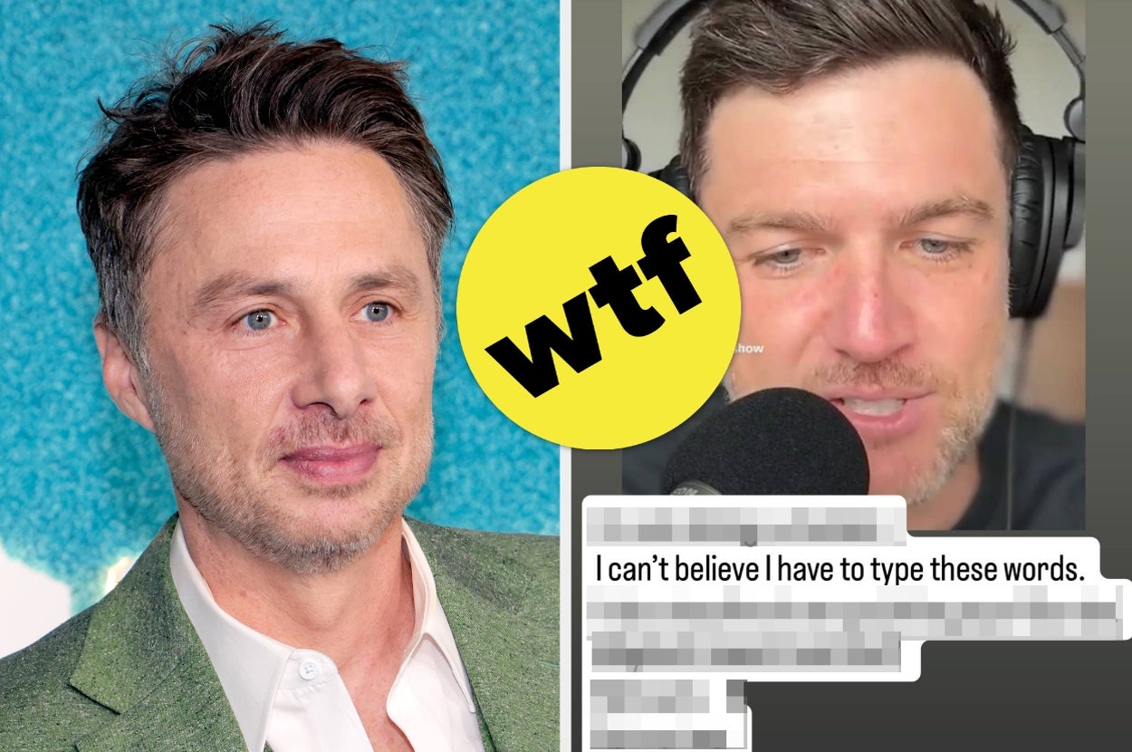 Zach Braff Cleared His Name After Getting Caught Up In A Wild Rumor About A “Well-Known” TV Actor Dating An “AI Chatbot” — And This Really Is As Bizarre As It Sounds