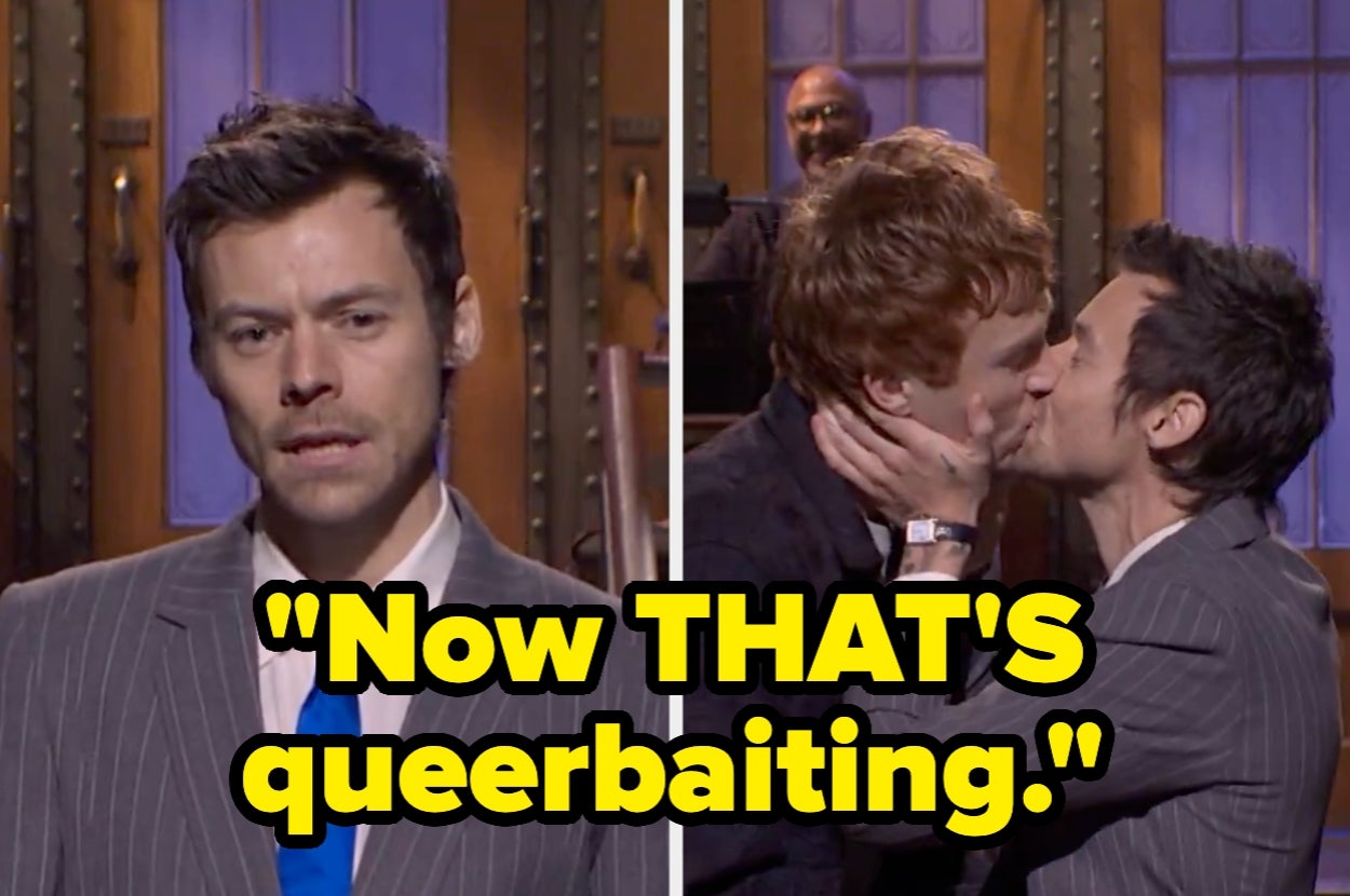 Harry Styles Addressed The Queerbating Allegations On "SNL" In The Funniest Way Possible