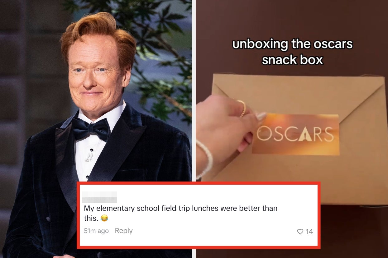 People Are Genuinely Comparing The Food Served At This Year’s Oscars To Their “Elementary School Lunches,” And It’s A Mess