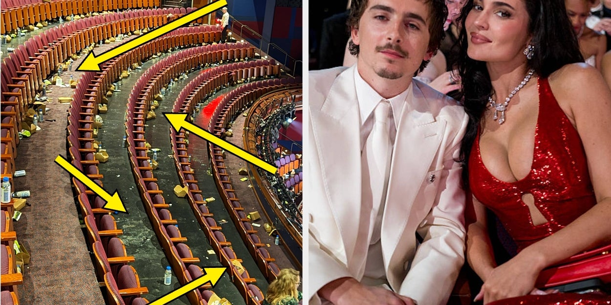 This Photo Revealing The Trash Left Behind In The Oscars Theater Is Going Viral