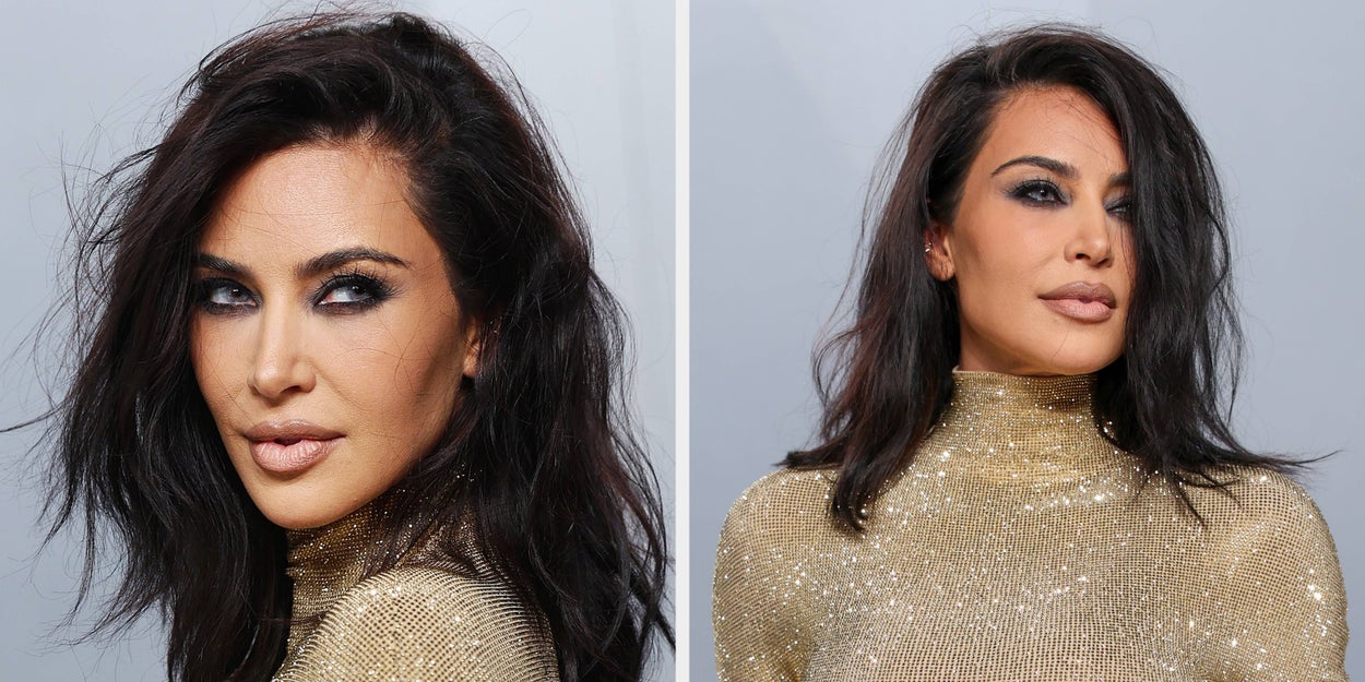 Kim Kardashian's Debuts Blue-Eyed Looked