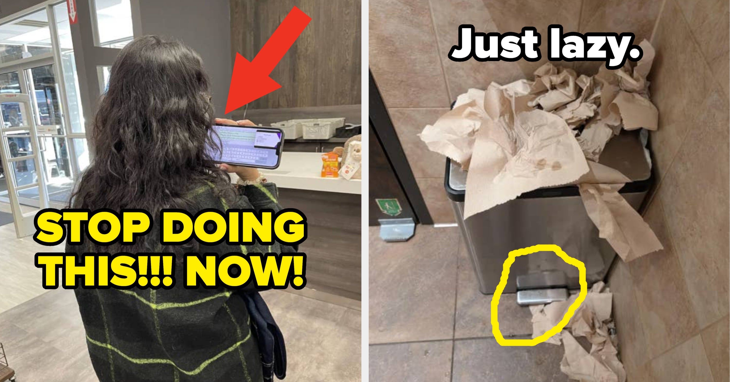 I Am Seething At These 22 Photos That Perfectly Capture Just How Inconsiderate, Lazy, And Downright Disgusting People Are In Public Spaces