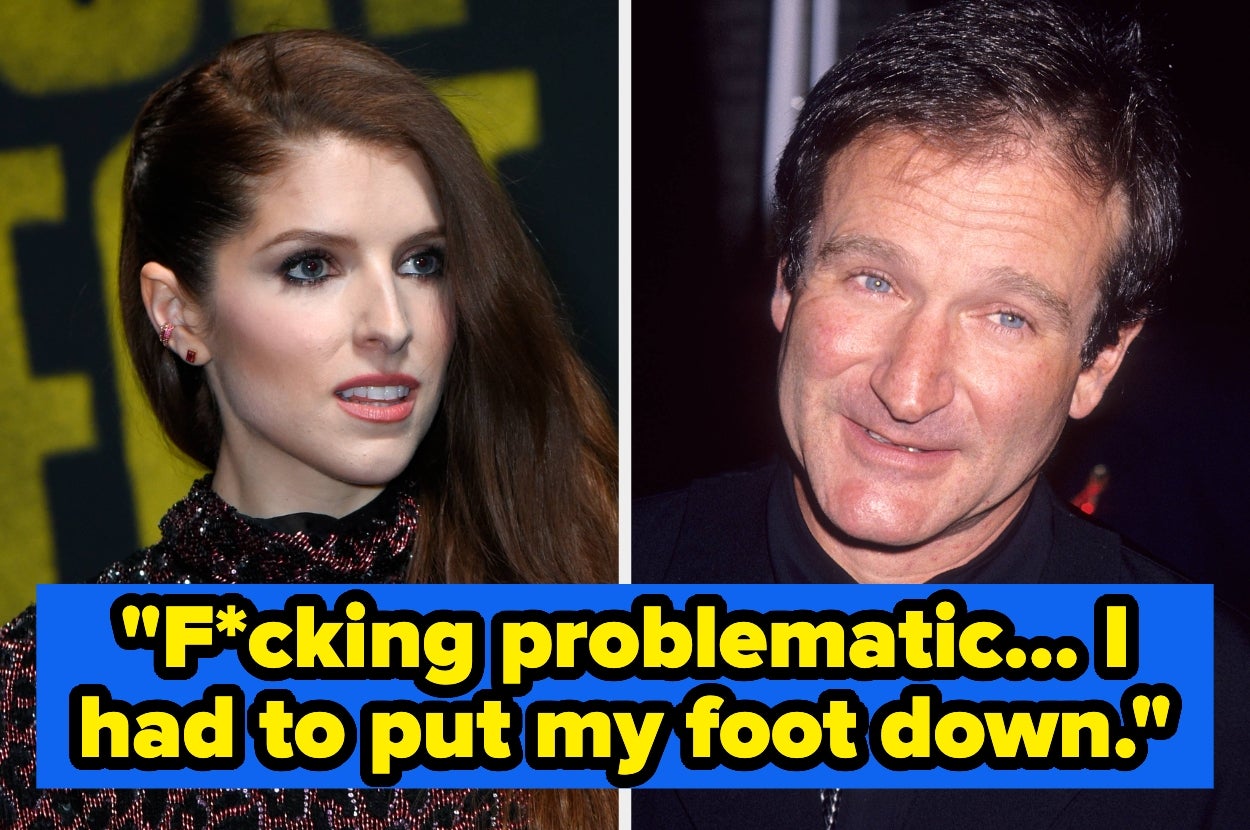 A woman with long hair beside a man smiling. Text below says: "F*cking problematic... I had to put my foot down."