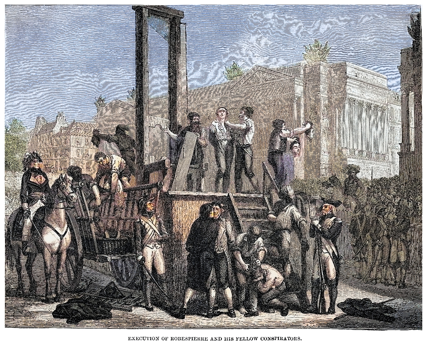 Execution of Robespierre and his chap  conspirators