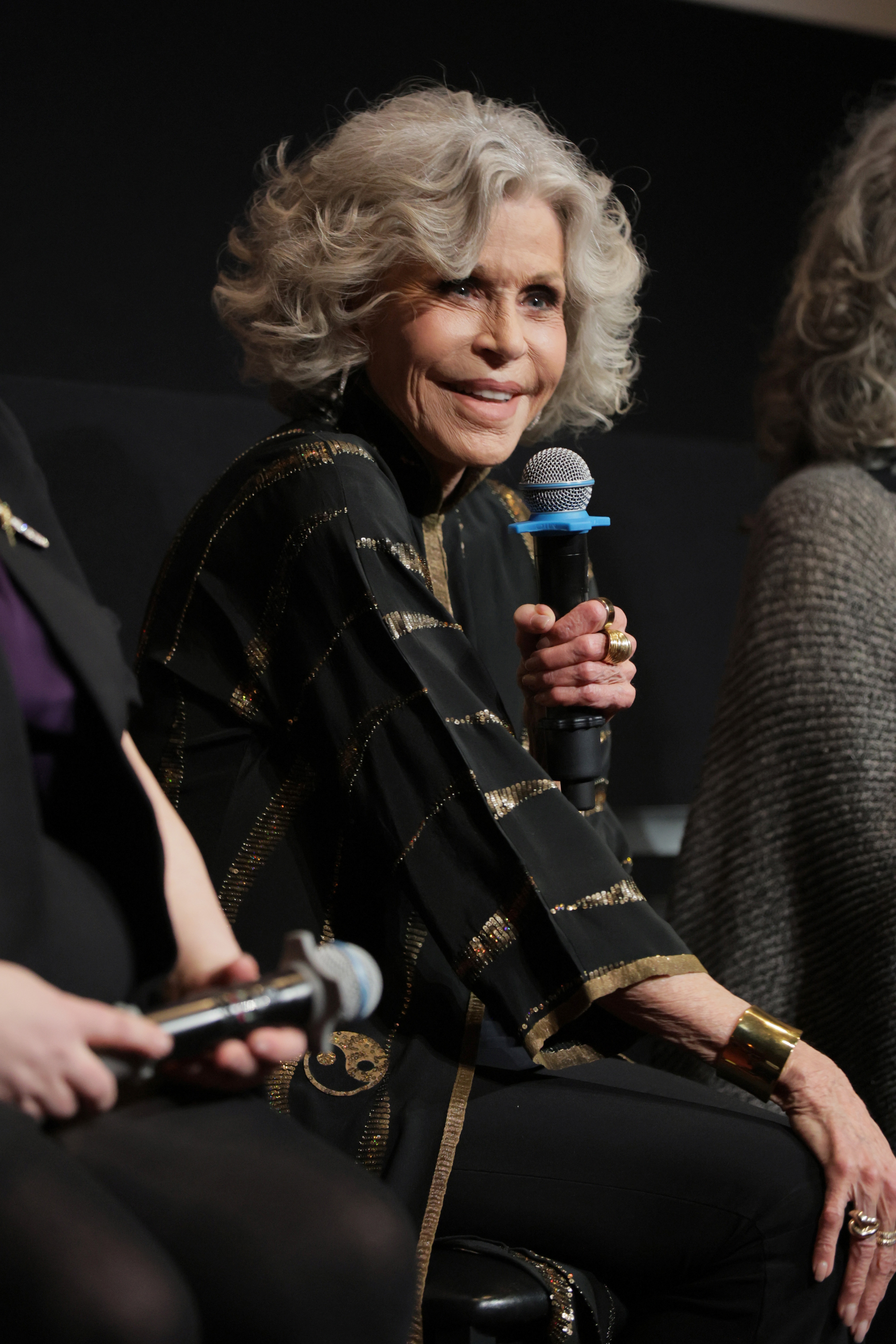 Jane smiling during a sheet  discussion