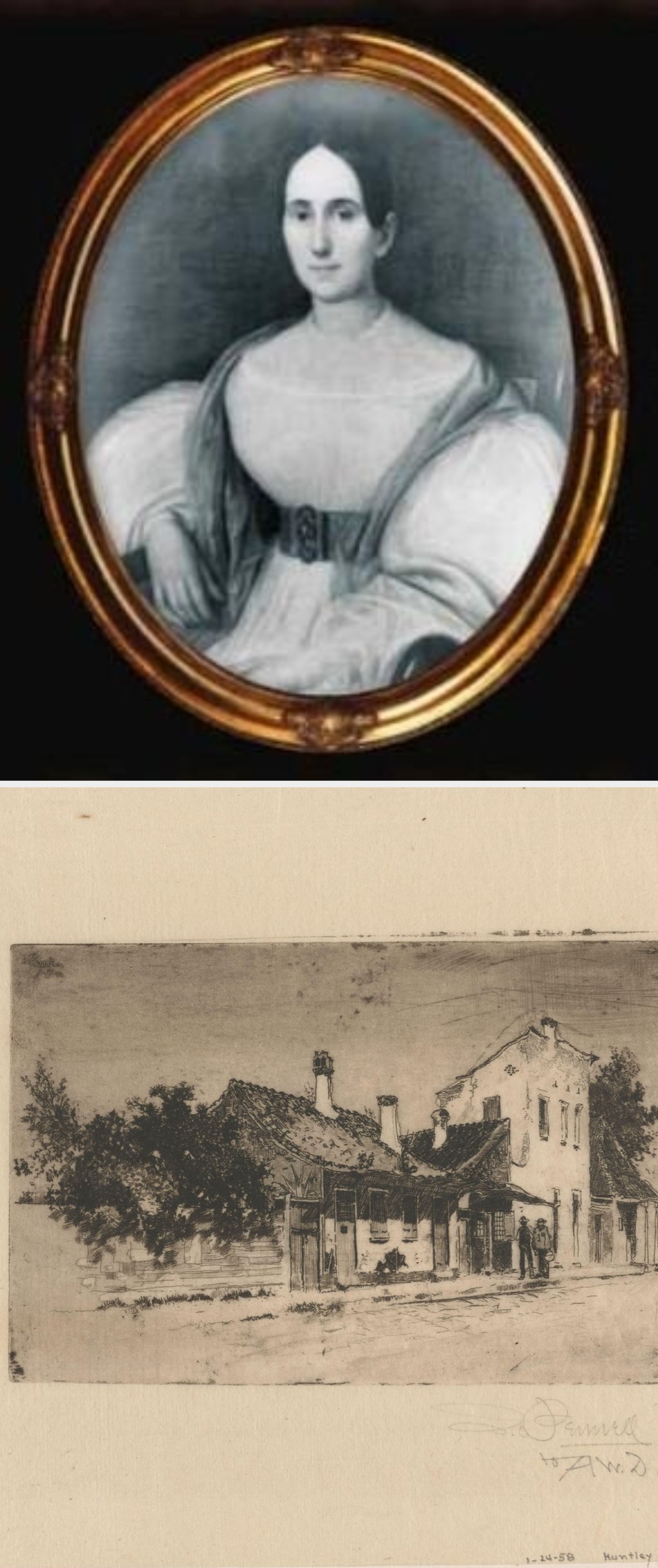 Vintage representation    of a pistillate   successful  an elegant formal  with a belt, seated and posed, surrounded by an ornate oval frame