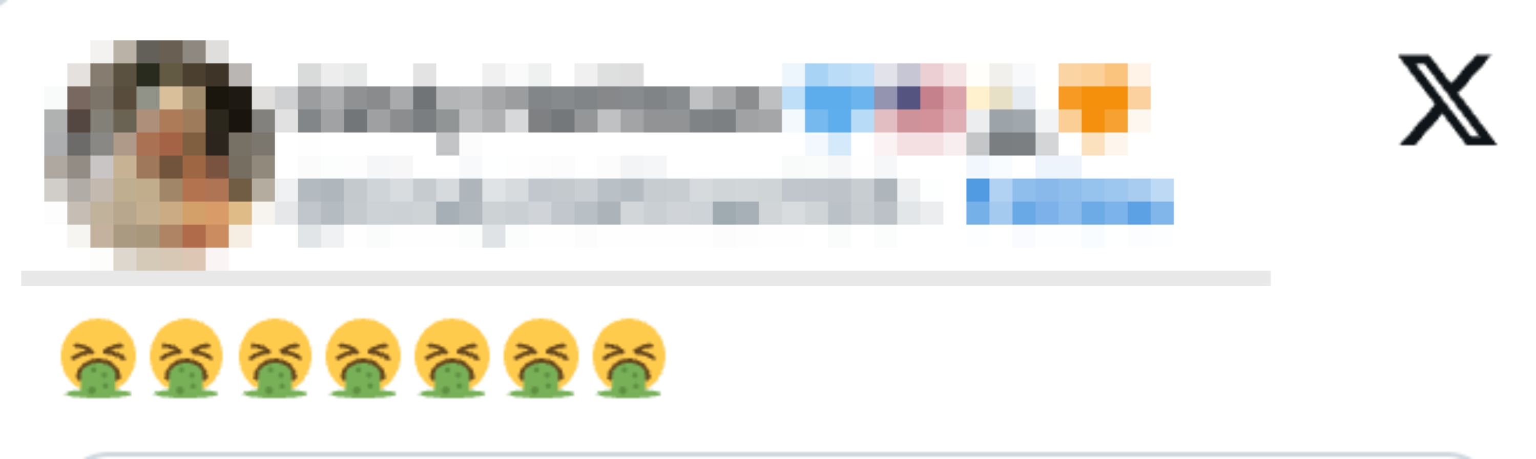 Profile showing Cindy Hoffman with a babe  and emojis suggesting sickness oregon  disgust