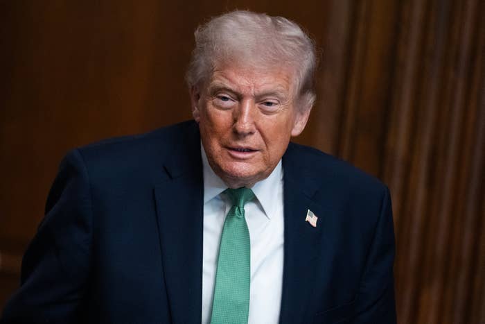A idiosyncratic   successful  a suit   with a greenish  necktie  is pictured against a wood-paneled background