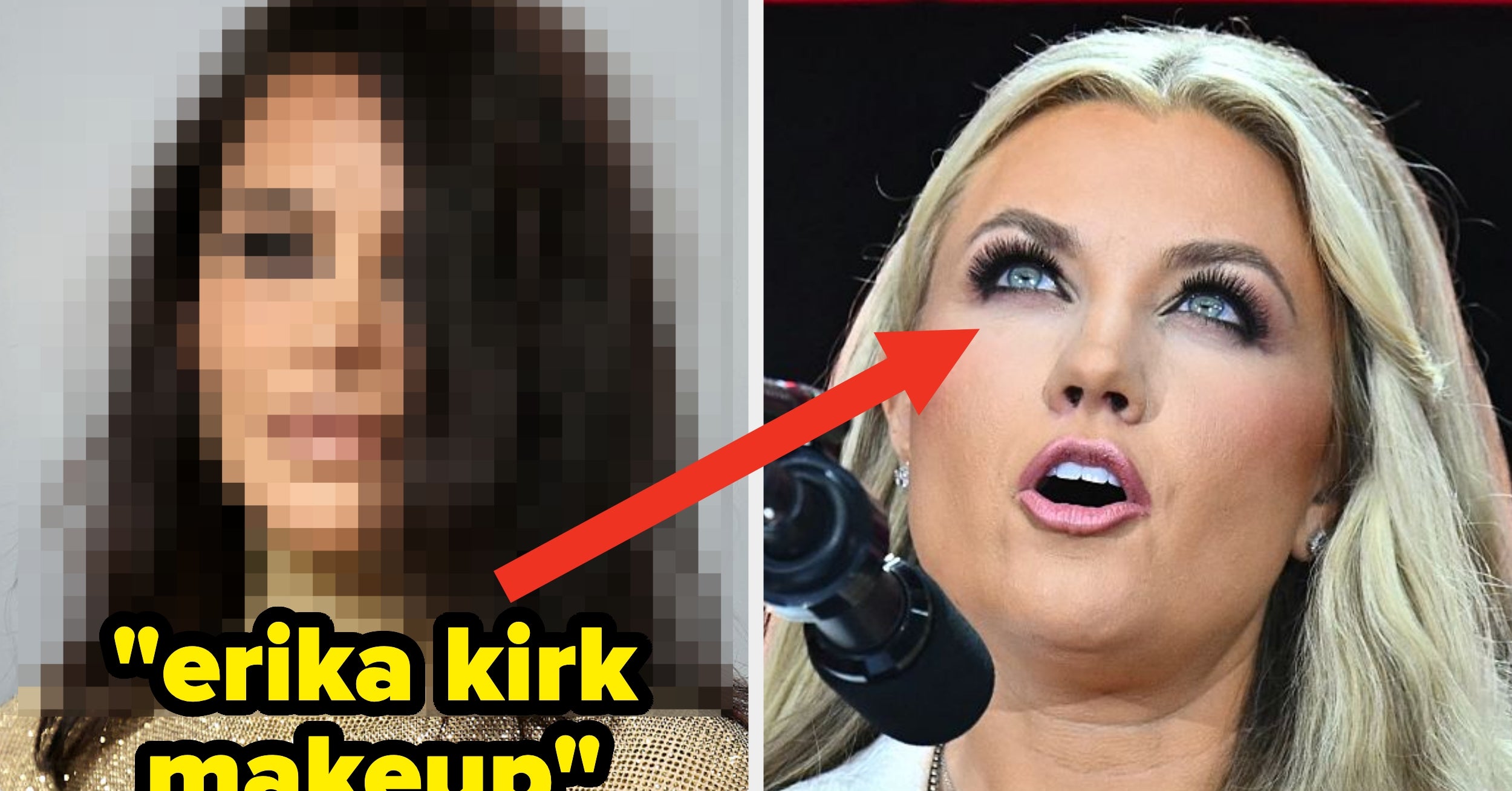 The Internet Is Accusing Kim Kardashian Of Switching To "MAGA Makeup"