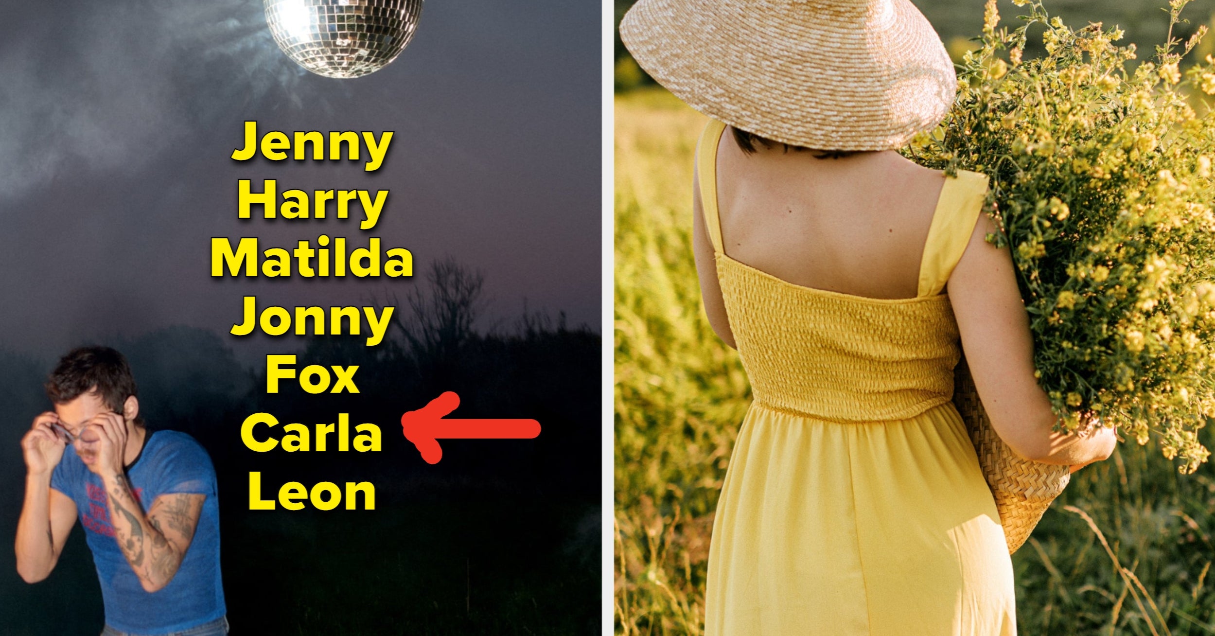 Pick Something For Every Month And Find Out Your Name From Harry Styles' Songs