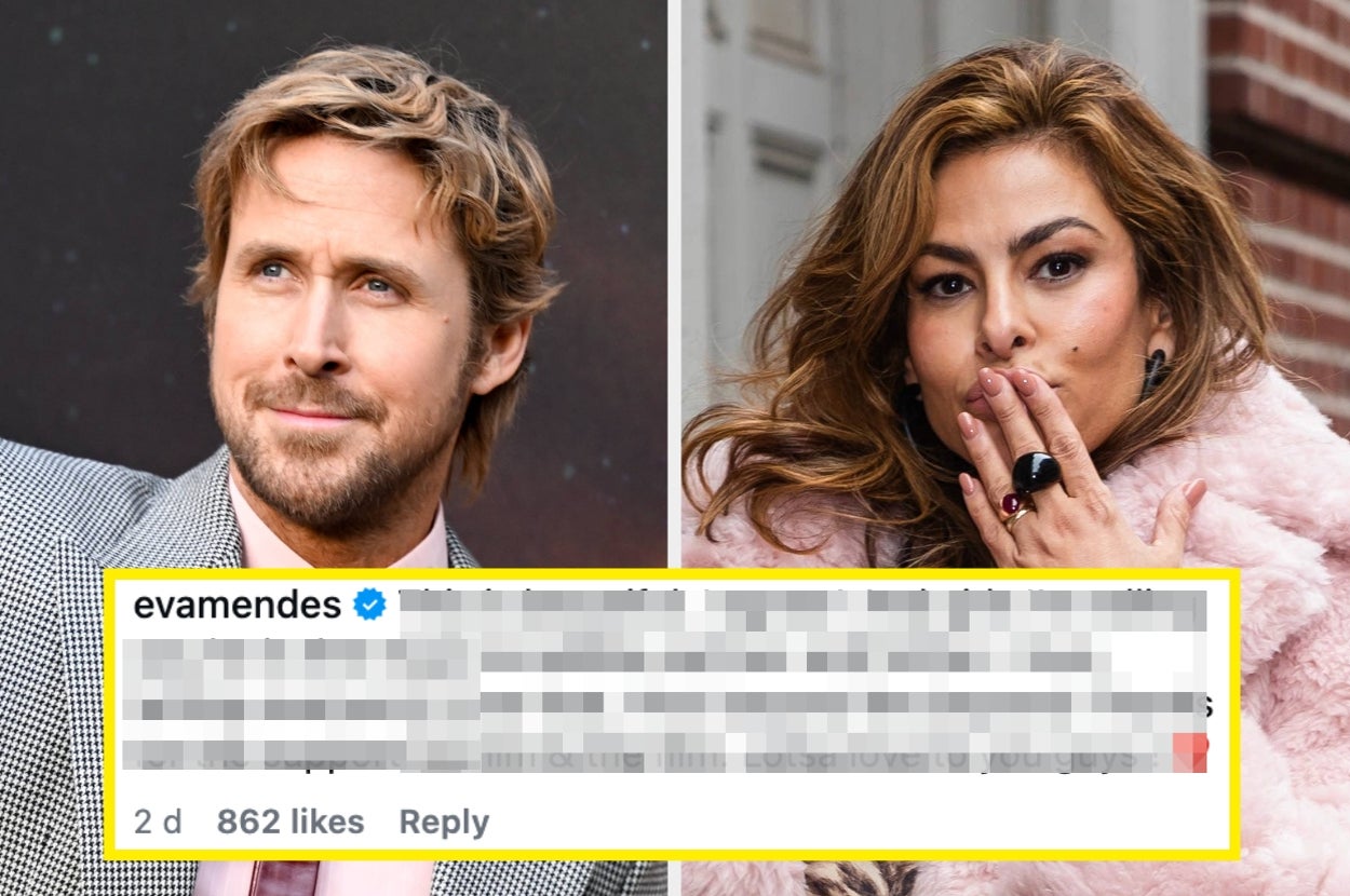 Eva Mendes Just Left The Most Adorable Comment About Ryan Gosling On One Of His Fans' Instagram Edits, And It’s Genuinely So Wholesome