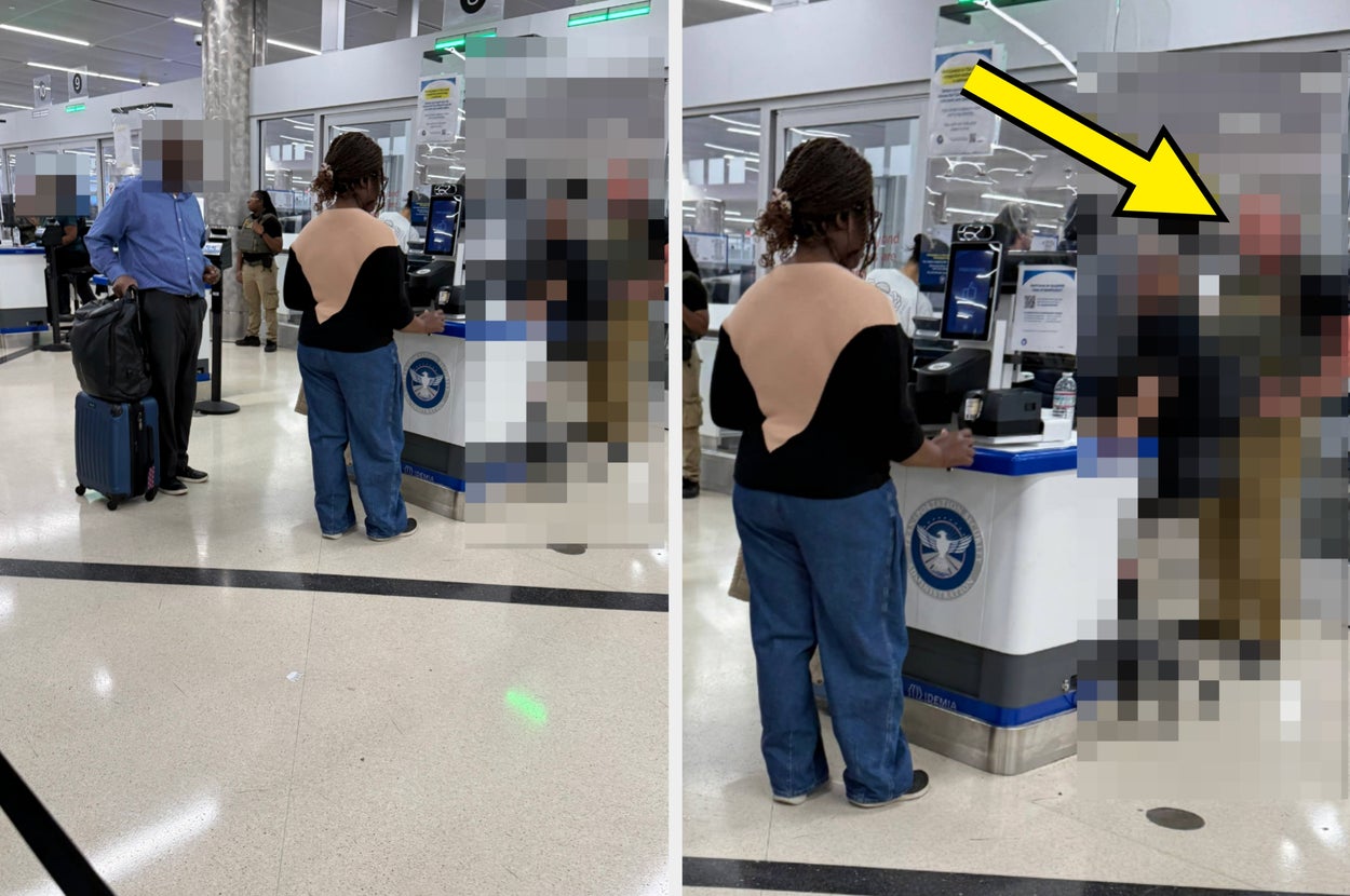 애틀랜타 공항에서 찍힌 ICE 요원의 이 사진이 엄청나게 퍼져나가면서, 사람들은 이 모든 것의 위선을 비판하고 있습니다.