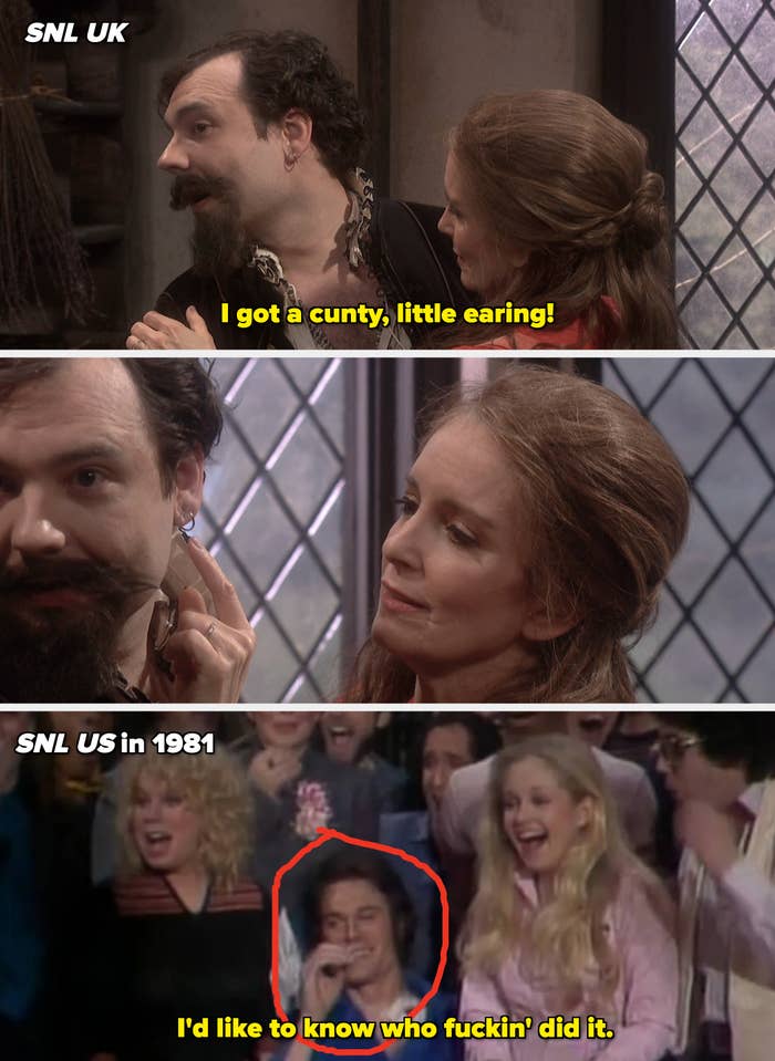 A idiosyncratic   points astatine  different  person's receptor  arsenic  they interact successful  a mounting  with leaded solid  windows, suggesting a theatrical oregon  humanities  context