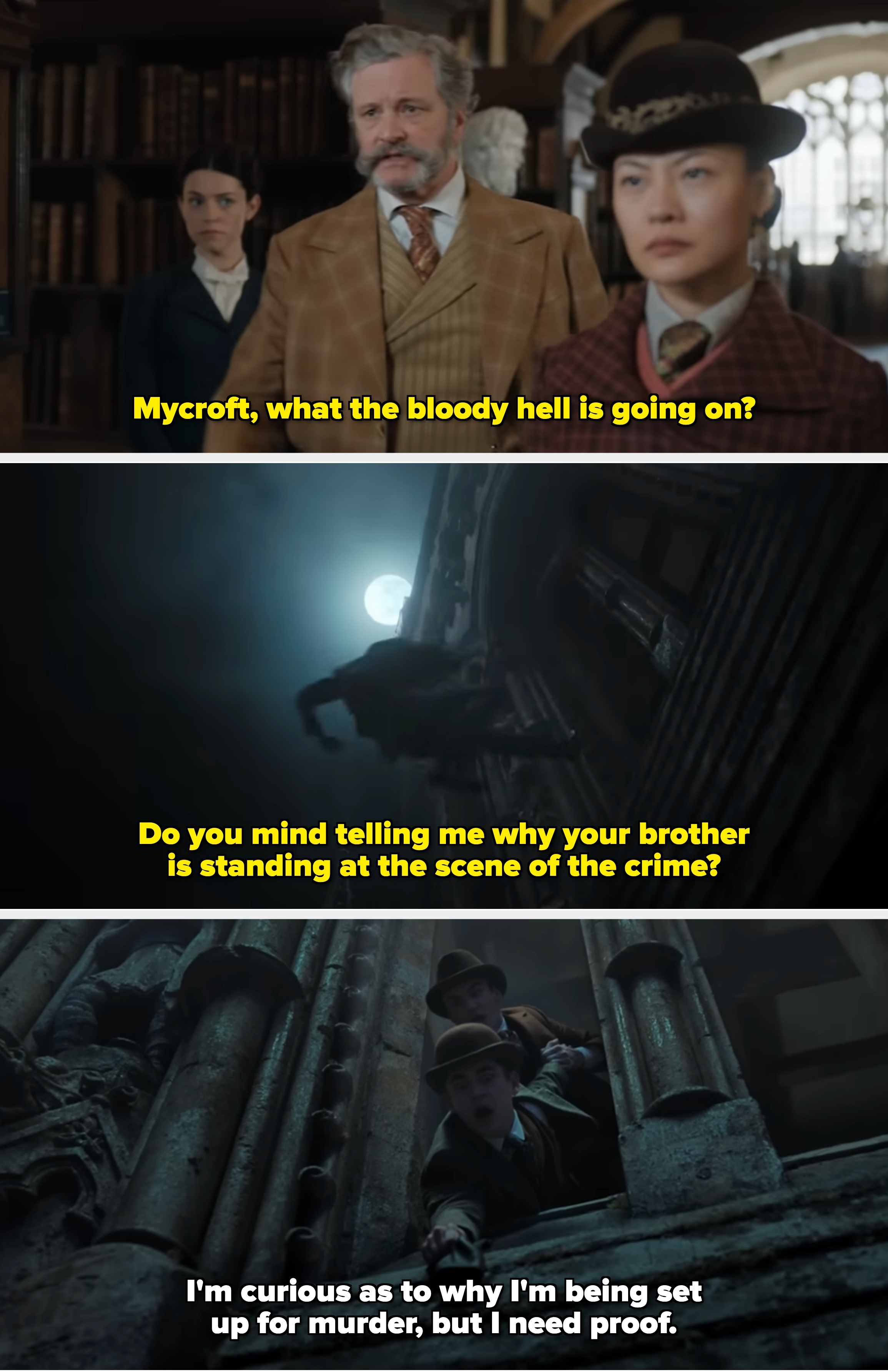 Three radical successful vintage attire basal successful an aged library. The antheral wears a plaid suit, 1 pistillate a ceremonial outfit, and different a patterned overgarment with a bowler hat