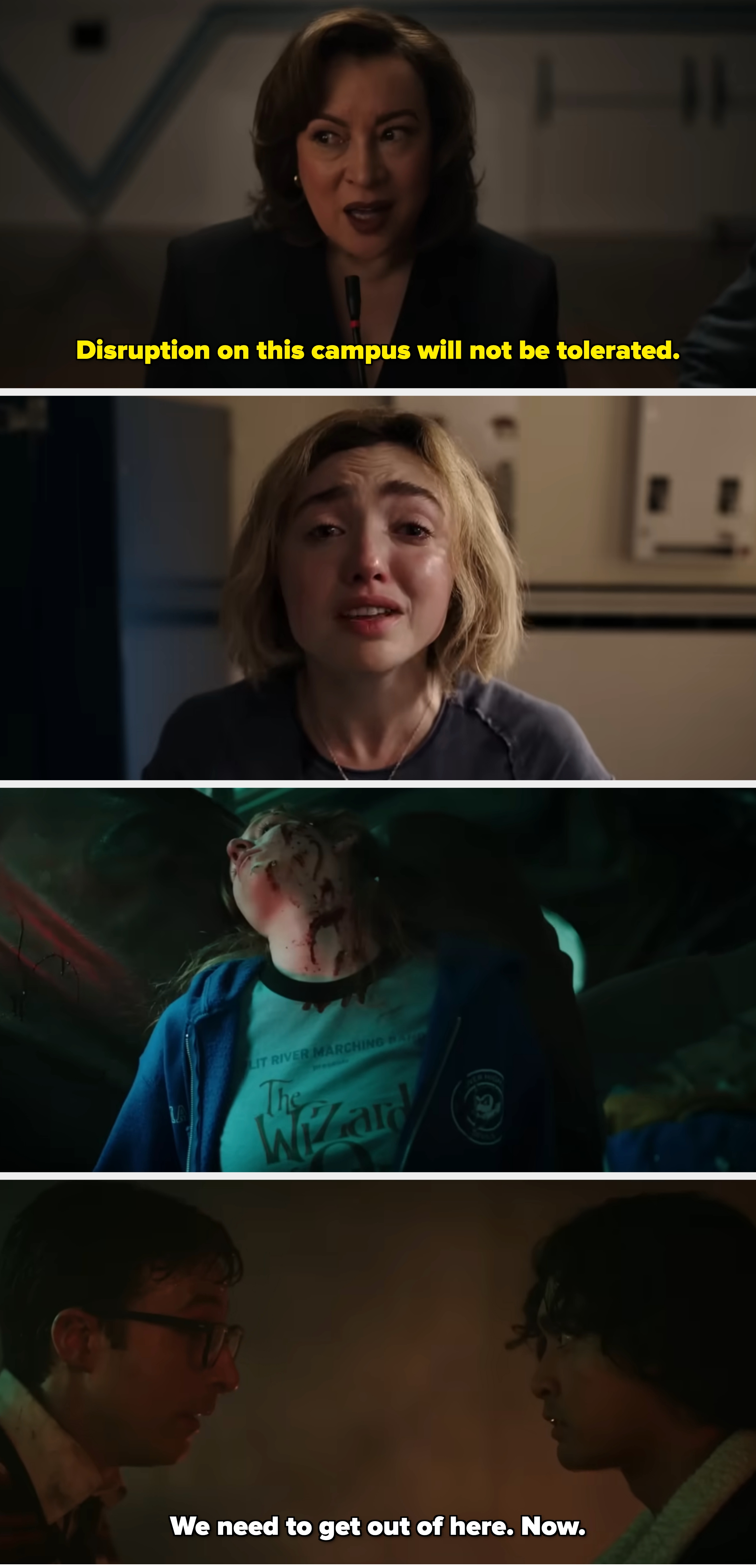 Person with a distraught expression, wearing a casual shirt, successful a dimly lit room