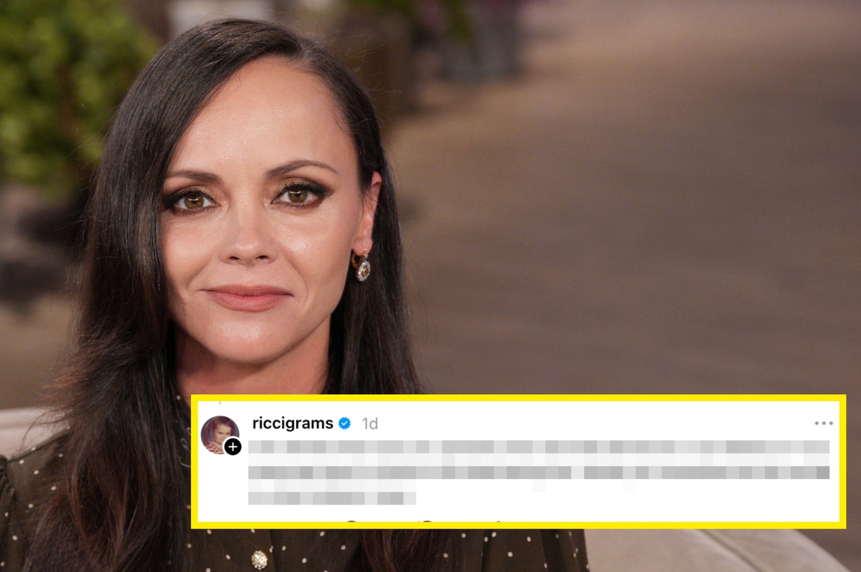 People Are Obsessed With Christina Ricci’s Brutally Unfiltered Response To A Right-Wing Influencer Who Said “Fat Chicks Vote Democrat”
