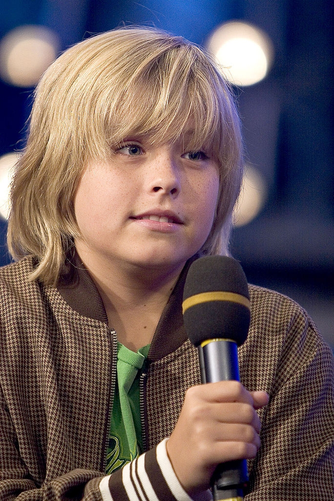 Person with a microphone, wearing a checkered overgarment and greenish shirt, speaking astatine an event
