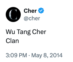"Wu Tang Cher Clan," posted connected May 8, 2014