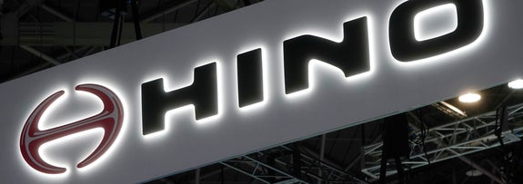 「ジャパンモビリティショー　２０２５」に出展した日野自動車（東京都江東区の東京ビッグサイト）（時事通信）