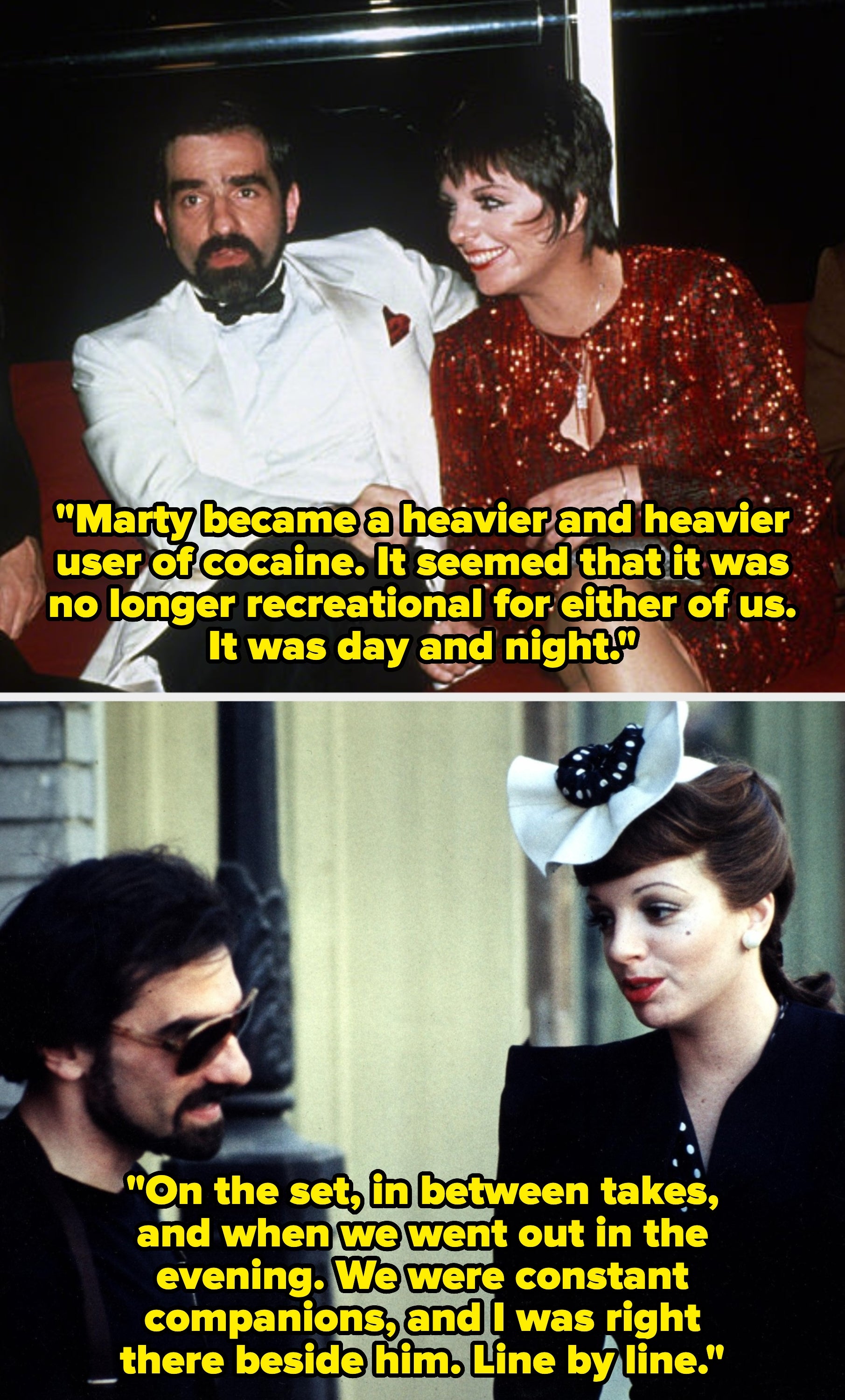 Liza Minnelli and Martin Scorsese successful  1981; Liza Minnelli and Martin Scorsese connected  the acceptable   of "New York, New York"
