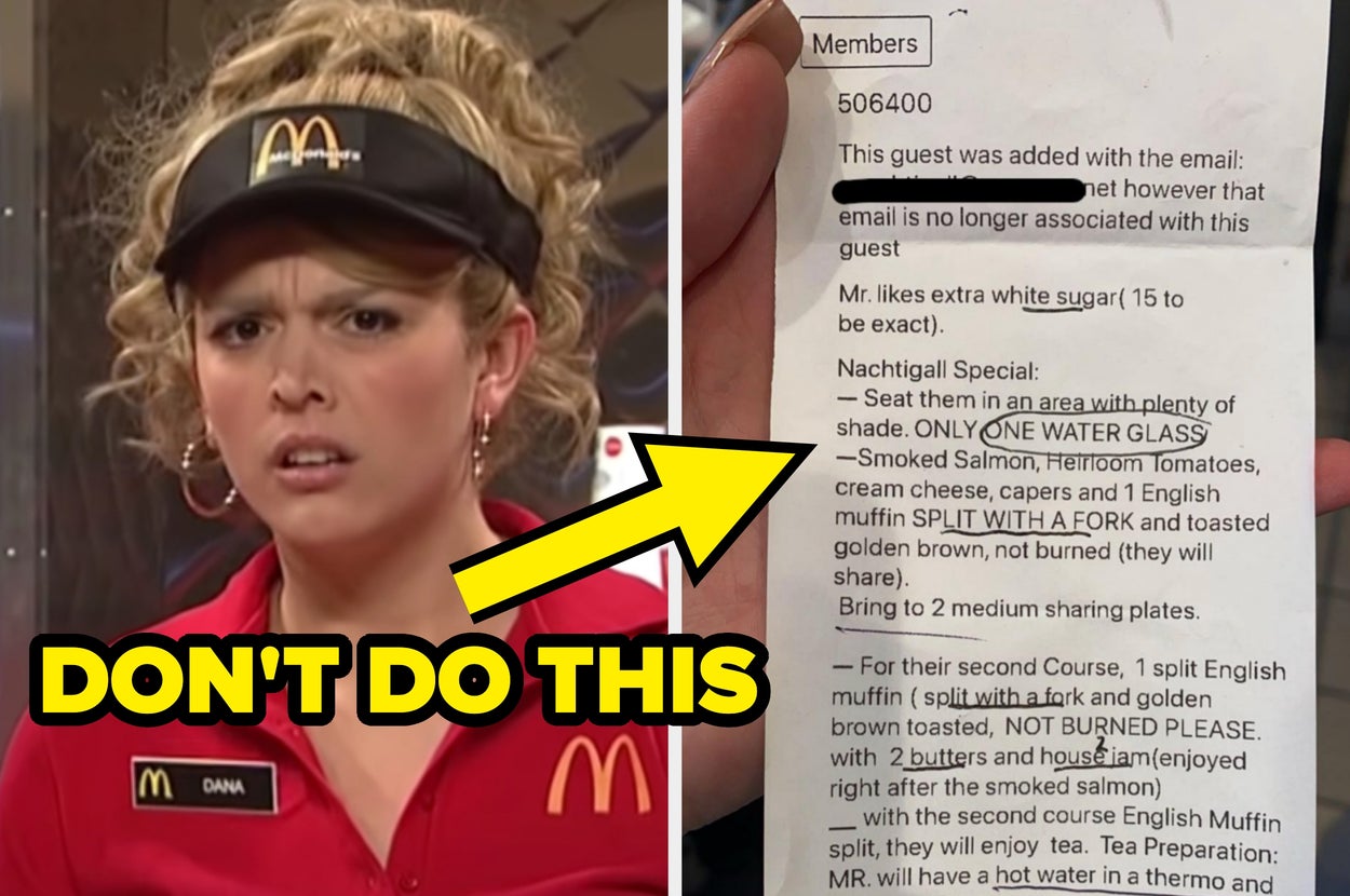 Fast-food worker confused by a complex customer order