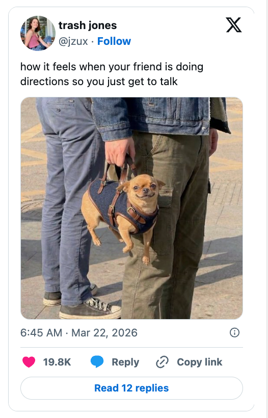 "how it feels erstwhile your person is doing directions truthful you conscionable get to talk."