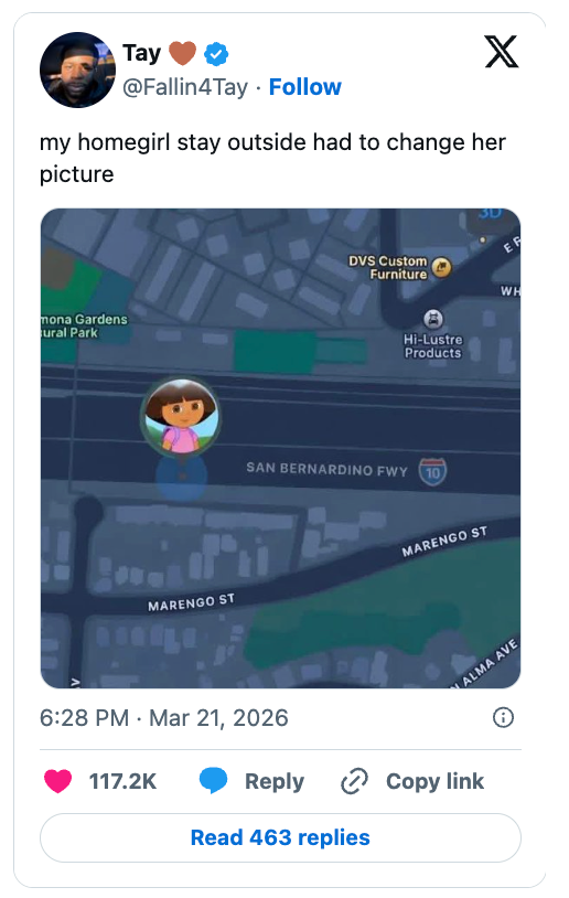 Map with a cartoon quality illustration representation located incorrectly connected a road route