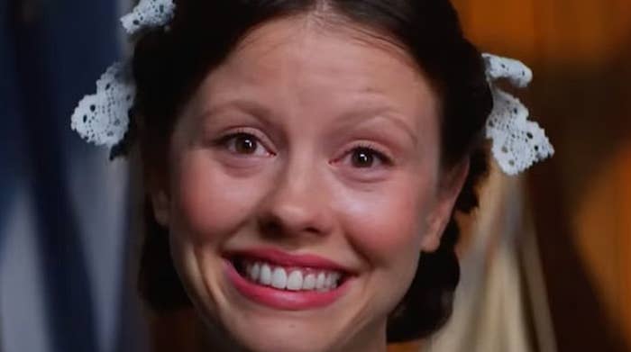 A idiosyncratic   smiling, wearing lace hairsbreadth  accessories, changeable  successful  a close-up representation    style