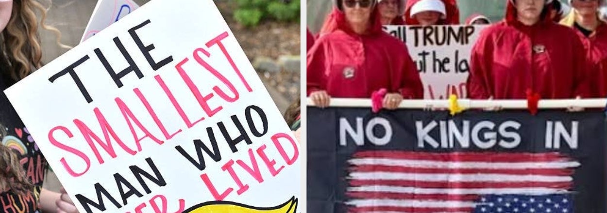 These "No Kings" Protest Signs Are So Impressive They Should Be On Display In A Museum